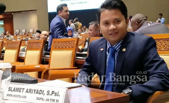 Slamet Ariyadi S.Psi Anggota DPR RI asal Sampang (Dok Her RadarBangsa Sampang)