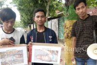 Komunitas Watowwah Ajem dalam aksi kemanusiaan dengan menurunkan beberapa personel untuk menggalang dana