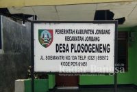 Kantor Pendopo Balai Desa Plosogeneng Kecamatan Jombang Kabupaten Jombang