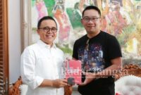 Ridwan Kamil saat berkunjung ke Pendopo Sabha Swagata Blambangan, Sabtu (28/12).