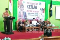 Kementerian Desa, Pembangunan Daerah Tertinggal, dan Transmigrasi,Abdul Halim Iskandar mengadakan Kunjungan Kerja di Kabupaten Pacitan