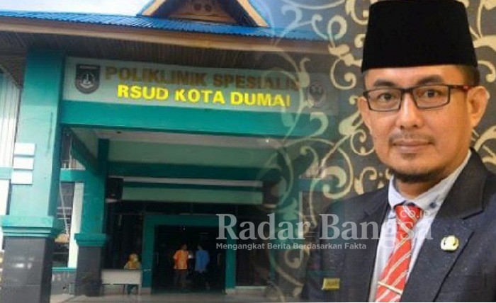 (Kiri) Direktur RSUD Dumai drg Ridhonaldi (kanan) RSUD Kota Dumai