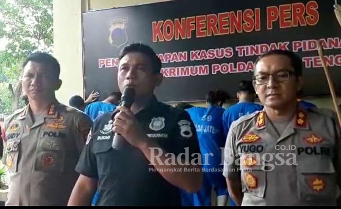 Direktur Reskrim Umum Polda Jawa Tengah Kombes Pol. Budhi Haryanto di sela gelar kasus di Mapolres Kota Surakarta, Jumat (24/01/2020)