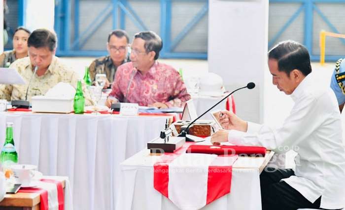 Presiden Joko Widodo (Jokowi) saat terbatas