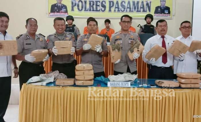 Kapolres Pasaman AKBP Hendri Yahya, SE, dalam Press Conference di Aula Mapolres, Rabu (29/01/2020).