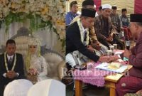 Akad nikah Rofiqi Yadi dengan Siti Lisa Nurhalisa Karima di jalan Kenari 191 Sampang