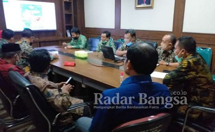 Perumusan Pertemuan Tatap Muka Terbatas Untuk SD dan SMP di kantor Disdik kamis 13/8