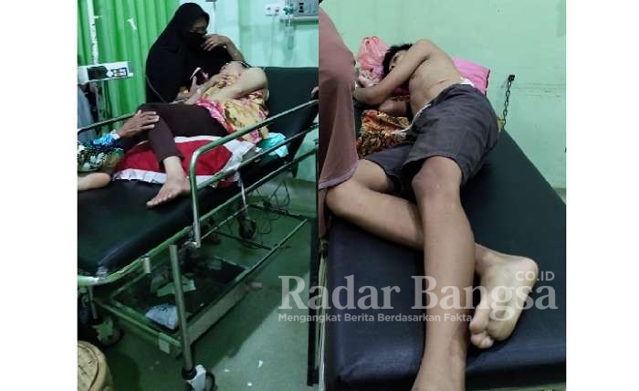 Kedua korban ibu dan anak kandung saat di rawa di RSUD Shobirin Lubuk Linggau 