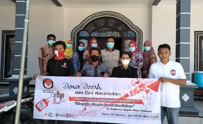 Kegiatan Donor Darah dan Cek Kesehatan di Desa Daleman Kecamatan Kedungdung Sampang