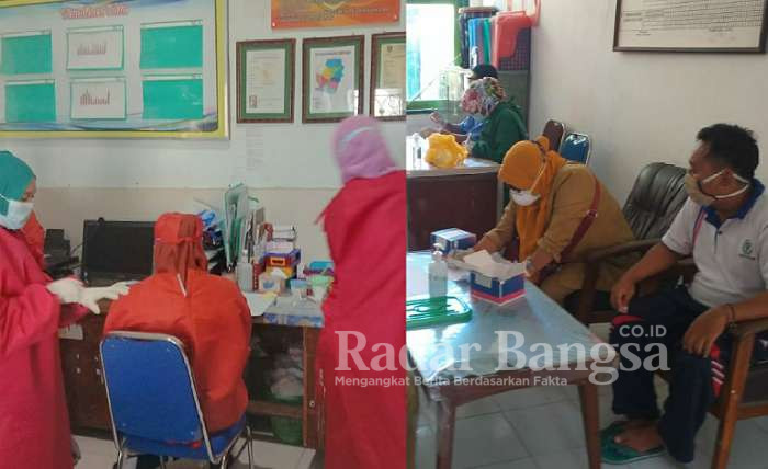 Pemeriksaan Rapit Tes di UPTD Puskesmas Tambelangan Sampang