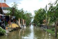 Banjir semakin meluas di Kemlagilor Kecamatan Turi, Minggu (10/01/2021) [IST]