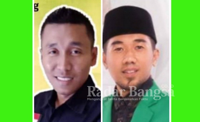 Moh Jakfar  dan Moh Iqbal Fathoni Ketua dan Wakil Ketua Forum Pengurus Karang Taruna (FPKT) Sampang