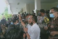 Aksi Demo di Gedung DPRD  soal banjir [IST]