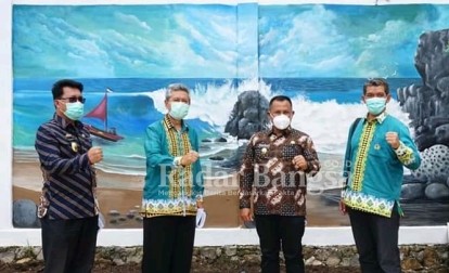 Acara Diseminasi Hasil Penelitian dan Pengembangan Kabupaten Lampung Selatan TA. 2020, bersama Tim Penelitian Unila, Kamis (14/1/2021), di Rumdin Bupati, di Kalianda. [KMF]