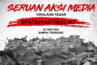  Solidaritas mahasiswa UIN Malang menaikkan tagar #PatahHatiMaliki [IST]