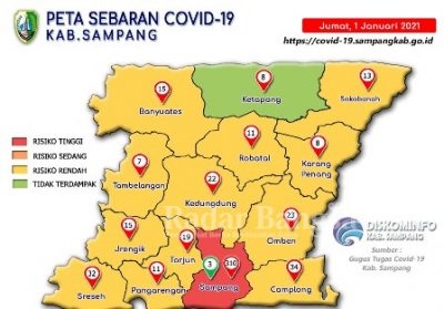 Data Sebaran Covid-19 Kabupaten Sampang Jumat 1/1. [KMF]