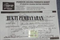 Bukti KWINTASI Pembayaran senilai Rp50.000.000. [IPL]