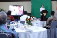 Menteri Pendayagunaan Aparatur Negara dan Reformasi Birokrasi (PANRB) Tjahjo Kumolo, saat sambutan[IST]