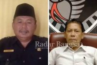  Ketua AKD Lumajang Suhanto baju hitam - 
Akp Masykur Kasat Reskrim Baju putih [AZIS]