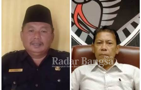  Ketua AKD Lumajang Suhanto baju hitam - 
Akp Masykur Kasat Reskrim Baju putih [AZIS]