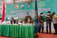 Pj Bupati Sidoarjo Hudiyono bersama Kapolresta Sidoarjo Kombes Pol Sumardji serta Dandim 0816 Sidoarjo Letkol Inf Mohammad Iswan Nusi serta Kejari Sidoarjo saat hadiri penerapan PPKM [IST]