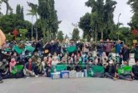 Berkumpul di Taman Adipura Sumenep, HMI Komesariat Paramadina Cabang Sumenep Melakukan Penggalangan Dana Untuk Korban Bencana Alam Sulawesi Barat dan Kalimantan Selatan. [IST]