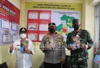 Kunjungan kerja dalam rangka monitoring posko Pemberlakuan Pembatasan Kegiatan Masyarakat (PPKM) skala mikro oleh Plt. Bupati Cianjur H. Herman Suherman bersama unsur Forkopimda di antaranya Kapolres Cianjur Muchammad Rifa'i, Dandim 0608 Cianjur Rucky Arinuryadi di desa Sukasari Kecamatan Cilaku, dan meninjau rumah isolasi mandiri di desa Cirumput Kecamatan Cugenang [IST]