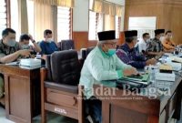 Komisi I DPRD Kabupaten Kediri saat melakukan RDP guna pembahasan Raperda tentang Penanganan Penyalahgunaan Narkoba