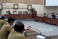 DPRD Banyuwangi menggelar hearing terkait pengurangan Tenaga Harian Lepas [HMS]