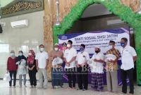 Pembagian bantuan di gelar di  Masjid Siti Suci Nur Rohmah Perumahan Magersari Sidoarjo ini dihadiri langsung Bupati Sidoarjo, H. Ahmad Muhdlor Ali, S.IP [SMSI]