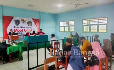 Mahasiswa Fakultas Hukum Universitas Billfath menggelar praktek peradilan yang bertemakan “Praktek Peradilan Semu”  [IST]