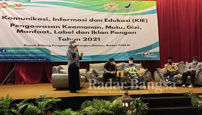 Kegiatan Komunikasi Informasi dan Edukasi (KIE) Pengawasan Keamanan, Mutu, Gizi, Manfaat, Label da Iklan Pangan Tahun 2021 di IKCC, Minggu, 11 April 2021