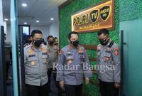 apolri Jenderal Listyo Sigit Prabowo resmi malaunching Polri TV dan Radio di Gedung Divisi Humas Polri [IST]
