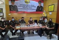 Kejari Lamongan saat melakukan kunker virtual dengan Jaksa Agung RI ST Burhanuddin, Rabu (14/04) [ist]