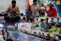  Kapolresta Mojokerto AKBP. Deddy Supriyadi. SIK .Saat Berbuka Puasa Bersama dan bagi bagi Takjil..