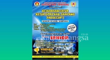  Foto Poster Percasi Sampang :  Kejuaraan Catur Ketua DPRD Sampang Fadol Cup 1 [Her]