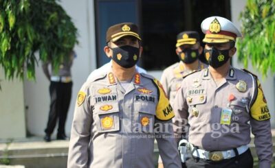 Apel gelar pasukan Operasi Keselamatan Lalu Lintas Candi 2021 yang dilaksanakan oleh Polda Jawa Tengah pagi ini, Senin (12/04/2021) [IST]
