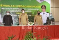 Wabub  H. Subandi. SH hadir di Acara Pembinaan Pedagang Pasar, Oleh Disperindag Sidoarjo. [IST]