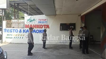 Putagas Polres Lamongan saat ops di Mahkota Resto [IST]