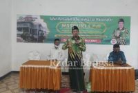 Masduki, S.Pdi, Anggota DPRD Propinsi Jawa Timur saat menyampaikan sambutnya pada saat mengadakan Serap Aspirasi Masyarakat [IST]