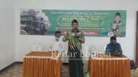 Masduki, S.Pdi, Anggota DPRD Propinsi Jawa Timur saat menyampaikan sambutnya pada saat mengadakan Serap Aspirasi Masyarakat [IST]