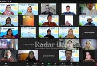 Tangkapan layar seri pertama Sharing Session Implementasi KKN-MBKM/ KKN Tematik APSMBI secara daring