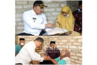 Foto Diskominfo : Bupati Sampang kunjungi rumah warga tidak mampu dan Yatim di Desa Ketapang laok