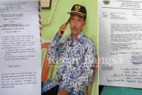 (Tengah) Kades Gedangkulut Moh. Ali Mas'ud Kecamatan Cerme Kabupaten Gresik