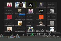 Tangkapan layar PKM Dosen FT Universitas Wiraraja secara daring via Zoom Meeting
