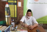 Direktur Yayasan Lingkar Perdamaian (YLP) ustad Ali Fauzi Manzi usai acara kegiatan vaksinasi yang digelar oleh Badan Nasional Penaggulangan Teroris di Desa Tenggulun Kecamatan Solokuro Kabupaten Lamongan. Senin, (23/08/2021)