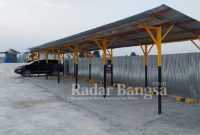 
Jalan menuju proyek Pertamina KSE 001 di Desa Beru tampak sudah selesai pengerjaanya, Kamis (12/08)