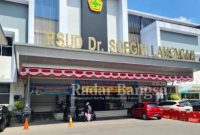 Rumah Sakit Umum Daerah (RSUD) dr Soegiri Lamongan tampak dari depan (Foto/Istimewa)