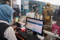 Suasana pelayanan Bandara Internasional Juanda