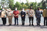 Upacara peringatan HUT UU No 5 Tahun 1960 di lapangan upacara Kanwil BPN Prov. Jatim, Gayung Kebonsari, Surabaya